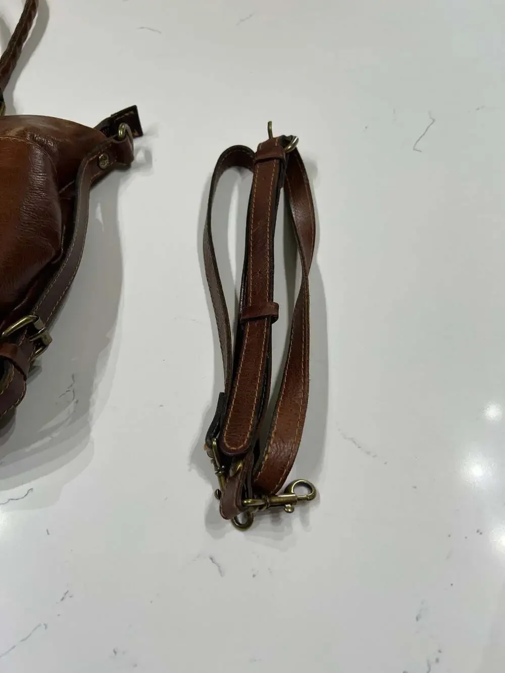 Patricia Nash Cassini Tooled Leather Satchel in Classic Cognac